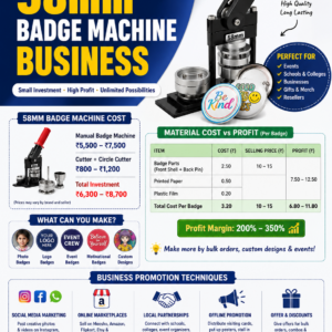 58mm Badge Machine Business Knowledge